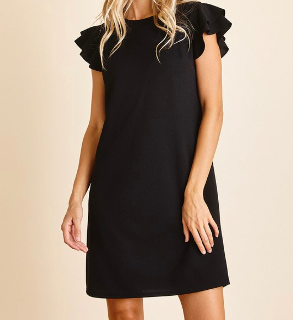 Black ruffle Dress